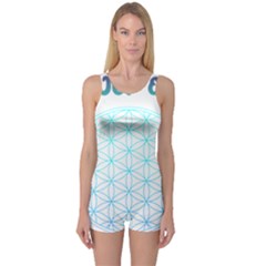 Flower Of Life  One Piece Boyleg Swimsuit by tony4urban