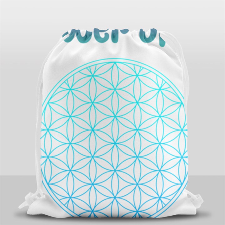 Flower Of Life  Drawstring Bag (Small)