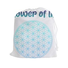 Flower Of Life  Drawstring Pouch (2xl) by tony4urban