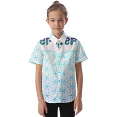 Flower Of Life  Kids  Short Sleeve Shirt by tony4urban