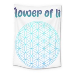 Flower Of Life  Medium Tapestry by tony4urban