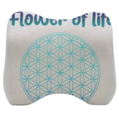 Flower Of Life  Velour Head Support Cushion by tony4urban