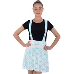 Flower Of Life  Velvet Suspender Skater Skirt by tony4urban