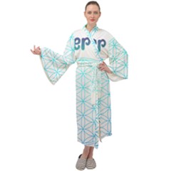 Flower Of Life  Maxi Velour Kimono by tony4urban