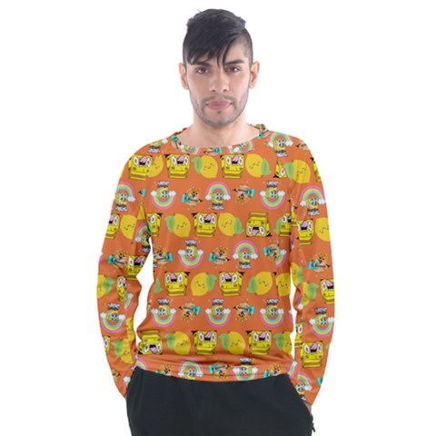 Minionspattern Men s Long Sleeve Raglan Tee by Sparkle