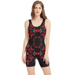 Abstract Pattern Geometric Backgrounds   Women s Wrestling Singlet by Eskimos