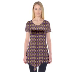 Olimedpurp Short Sleeve Tunic  by violetheavensky