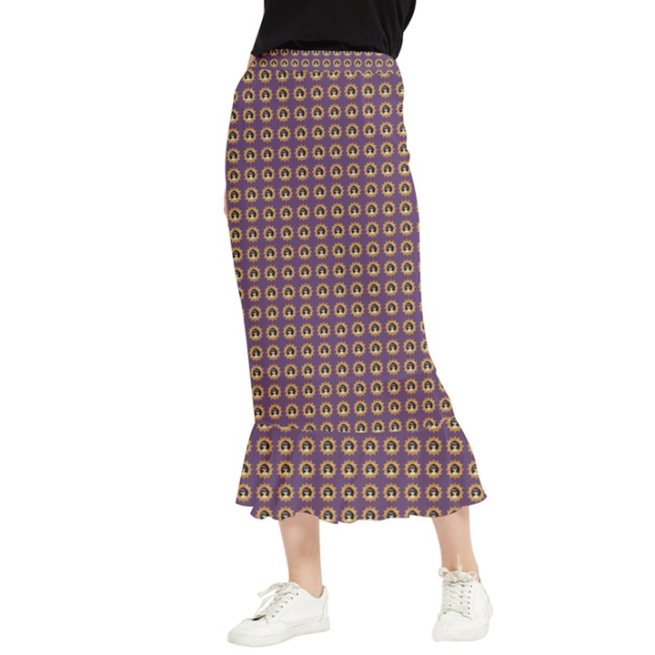 Olimedpurp Maxi Fishtail Chiffon Skirt