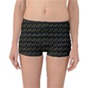 Fern Pattern 2 Black Boyleg Bikini Bottoms View1