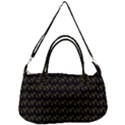 Fern Pattern 2 Black Removal Strap Handbag View1