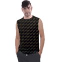 Fern Pattern 2 Black Men s Regular Tank Top View1