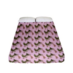 Fern Pattern 2 Pink Fitted Sheet (full/ Double Size) by violetheavensky