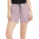 Fern Pattern 2 Pink Women s Runner Shorts View1