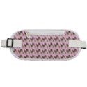 Fern Pattern 2 Pink Rounded Waist Pouch View1