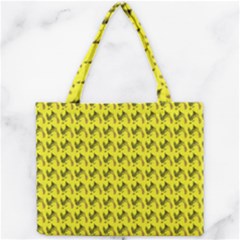 Fern Pattern 2 Yellow Mini Tote Bag by violetheavensky