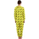 Fern Pattern 2 Yellow Hooded Jumpsuit (Ladies) View2