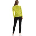 Fern Pattern 2 Yellow Women s Long Sleeve Rash Guard View2