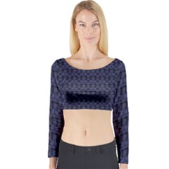 Fu Manchu Long Sleeve Crop Top by Sparkle