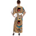 Bulldog-cartoon-illustration-11650862 V-Neck Boho Style Maxi Dress View2