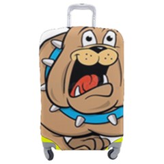 Bulldog-cartoon-illustration-11650862 Luggage Cover (medium) by jellybeansanddinosaurs