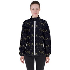 Exotic Snow Drop Flowers In A Loveable Style Women s High Neck Windbreaker by pepitasart