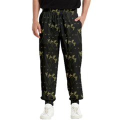 Exotic Snow Drop Flowers In A Loveable Style Men s Elastic Waist Pants by pepitasart