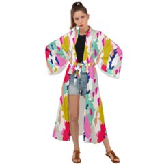 Acryl Paint Maxi Kimono by CoshaArt