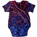 Autumn Fractal Forest Background Baby Short Sleeve Onesie Bodysuit View2