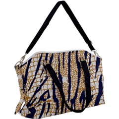 Tiger Snake Black 7000 Canvas Crossbody Bag by MickiRedd