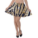 Tiger Snake Black 7000 Velvet Skater Skirt View1