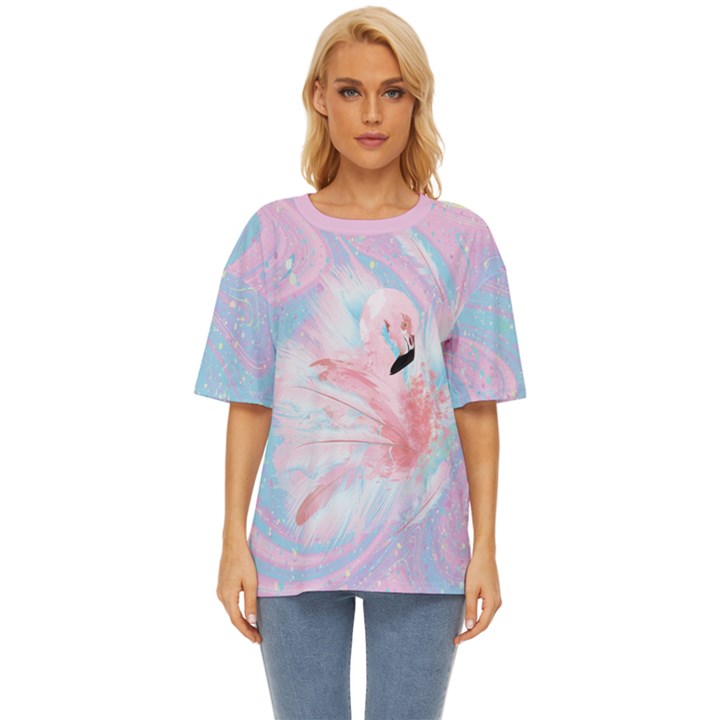 Flamingo1 Oversized Basic Tee