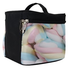 Rainbow-cake-layers Marshmallow-candy-texture Make Up Travel Bag (small) by jellybeansanddinosaurs