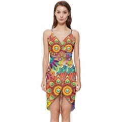 Mandalas-1084082 Wrap Frill Dress by jellybeansanddinosaurs