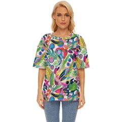 Floral Oversized Basic Tee by Sparkle