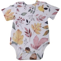 Flowers Pattern Baby Short Sleeve Onesie Bodysuit by Sparkle