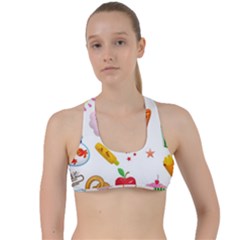 Summer-fair-food-goldfish Copy Copy Criss Cross Racerback Sports Bra by Nexatart