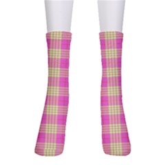 Pink Tartan 4 Crew Socks by tartantotartanspink