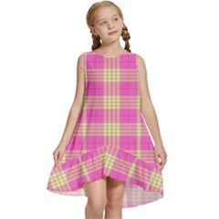 Pink Tartan 4 Kids  Frill Swing Dress by tartantotartanspink