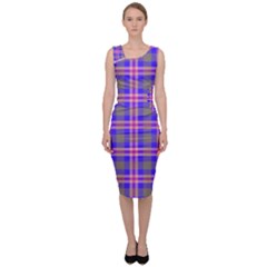 Tartan Purple Sleeveless Pencil Dress by tartantotartanspink