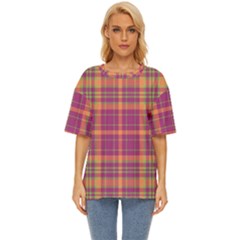 Tartan 9 Oversized Basic Tee by tartantotartanspink