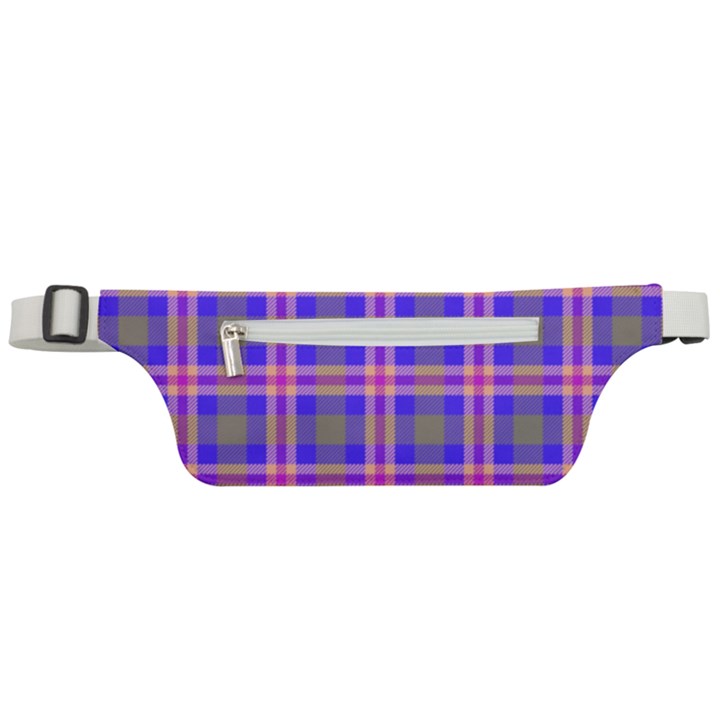 Tartan Purple Active Waist Bag