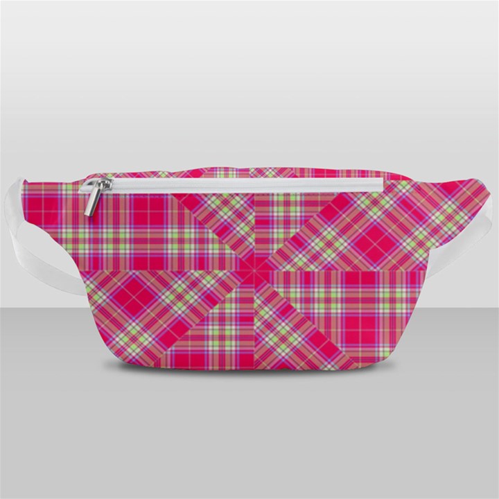 Pink Tartan-10 Waist Bag 