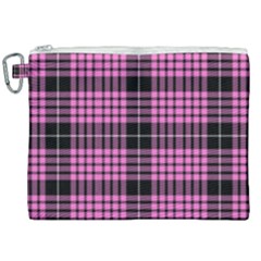 Pink Tartan 3 Canvas Cosmetic Bag (xxl) by tartantotartanspink2