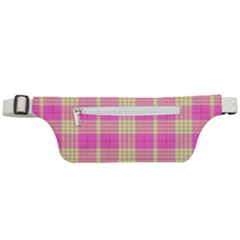 Pink Tartan 4 Active Waist Bag by tartantotartanspink2