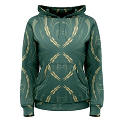 Floral Folk Damask Pattern Fantasy Flowers  Women s Pullover Hoodie by Eskimos