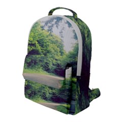 Photo Vue Sur Forêt  Flap Pocket Backpack (large) by kcreatif