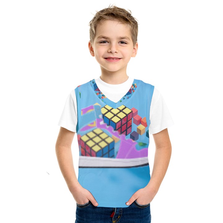 Floating-cubes-on-blue Backgrounderaser 20220422 203144521 Backgrounderaser 20220422 203216276 Kids  Basketball Tank Top