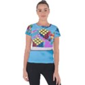 Floating-cubes-on-blue Backgrounderaser 20220422 203144521 Backgrounderaser 20220422 203216276 Short Sleeve Sports Top  View1