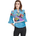 Floating-cubes-on-blue Backgrounderaser 20220422 203144521 Backgrounderaser 20220422 203216276 Loose Horn Sleeve Chiffon Blouse View1