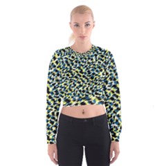 Digital Animal  Print Cropped Sweatshirt by Sparkle